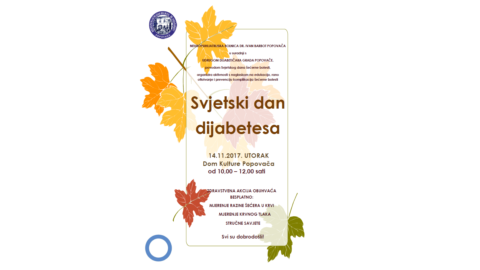 Svjetski dan dijabetesa - poziv